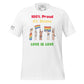 100% Proud, 0% Shame White Motivational Men's T-Shirt