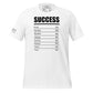 AMBITION Men's Motivational White T-Shirt