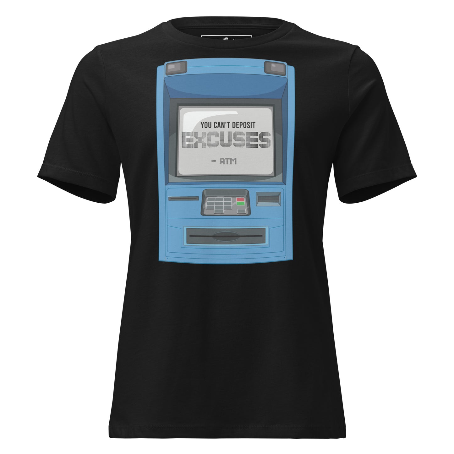 ATM Black Motivational Women’s T-Shirt