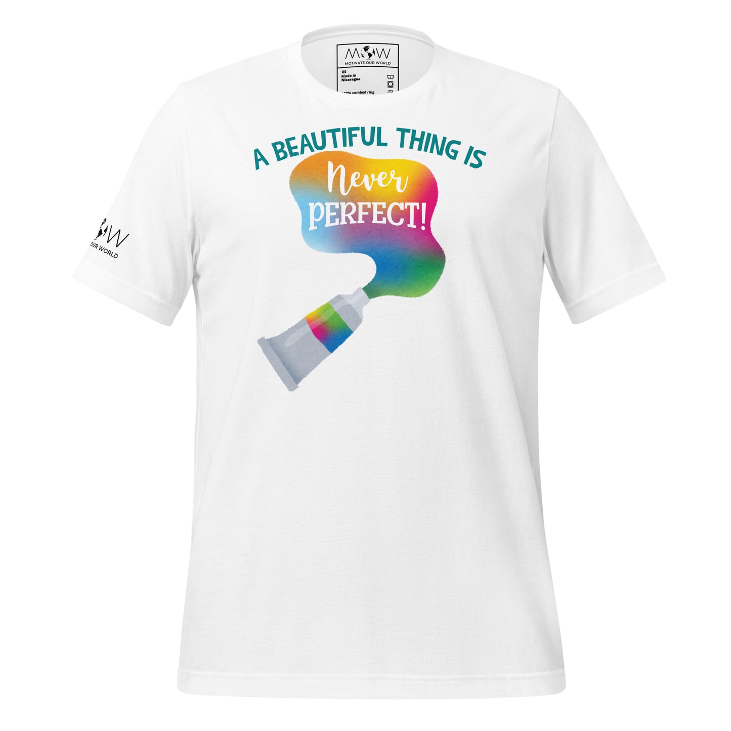 A Beautiful Thing Is Never White Motivational Men's T-Shirt