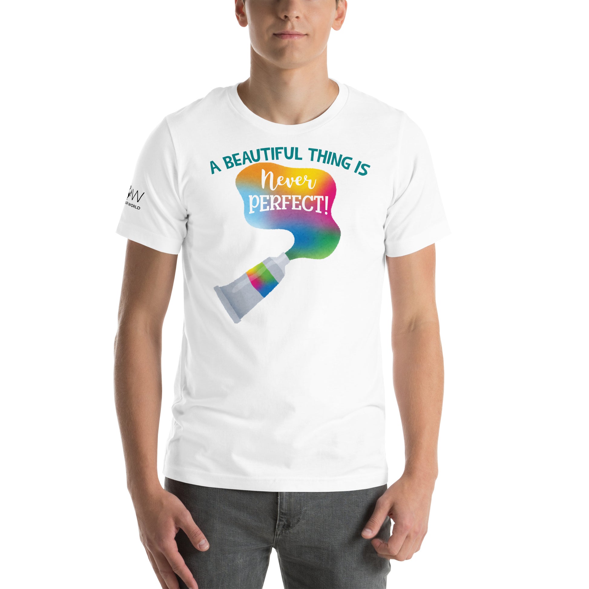 A Beautiful Thing Is Never White Motivational Men's T-Shirt