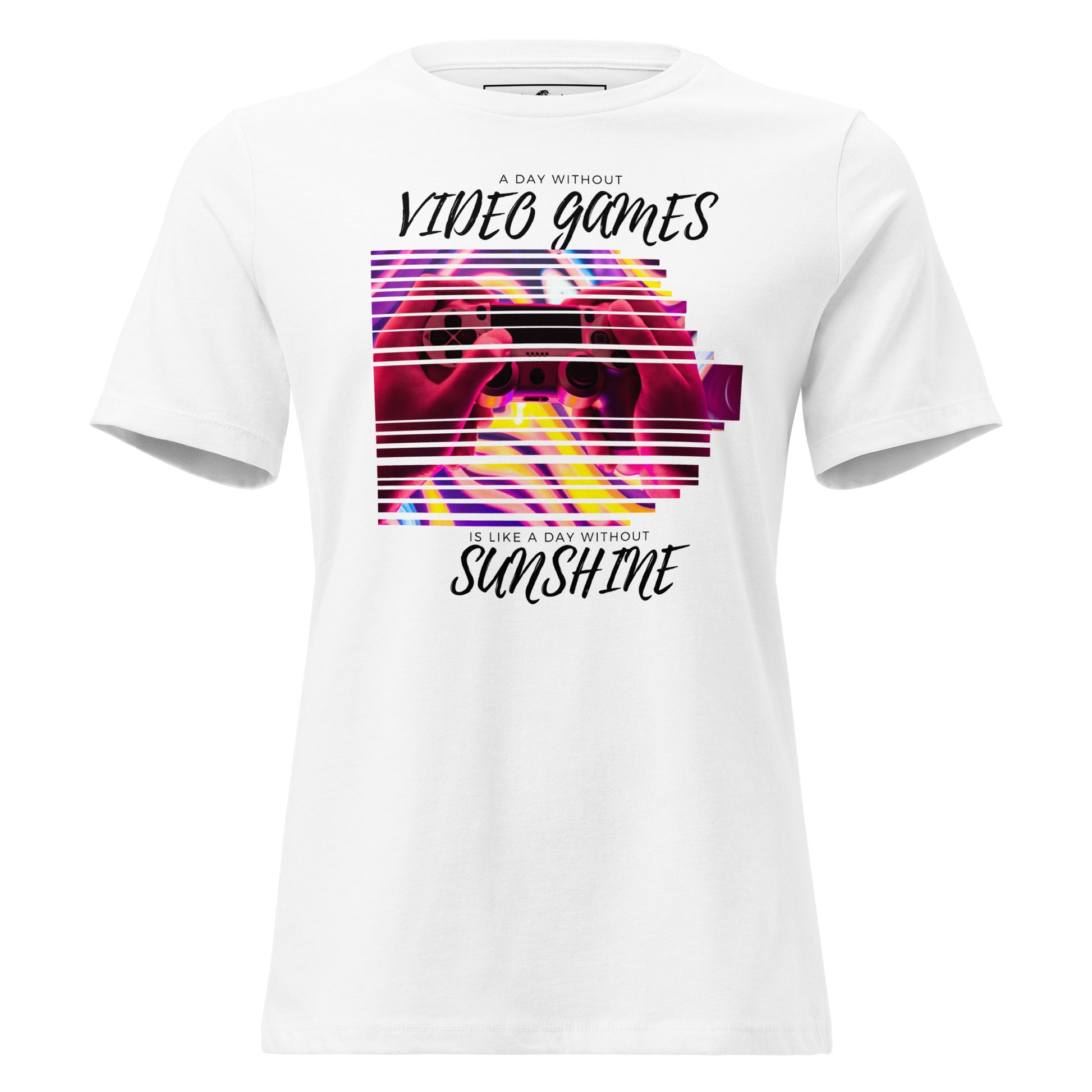 A Day Without Video Games - Gaming Controller White Motivational Women’s T-Shirt
