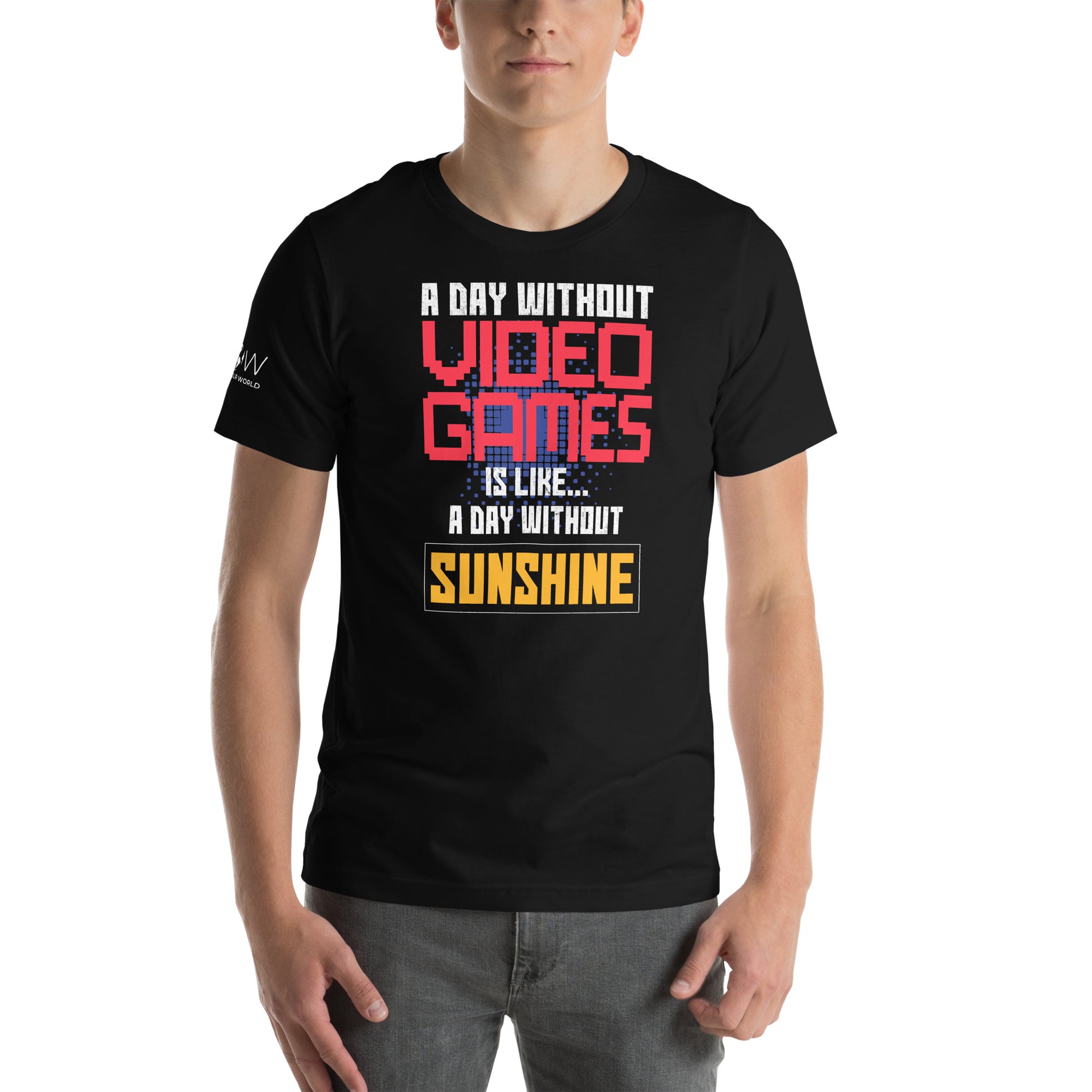 "A Day Without Video Games" Black Motivational Men's T-Shirt