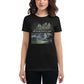 A Family That Camps Together Women’s Motivational Black T-Shirt