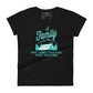 A Family That Camps Together Stays Together Women’s Motivational Black T-Shirt