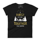 A Family That Camps Together Women’s Motivational Black T-Shirt