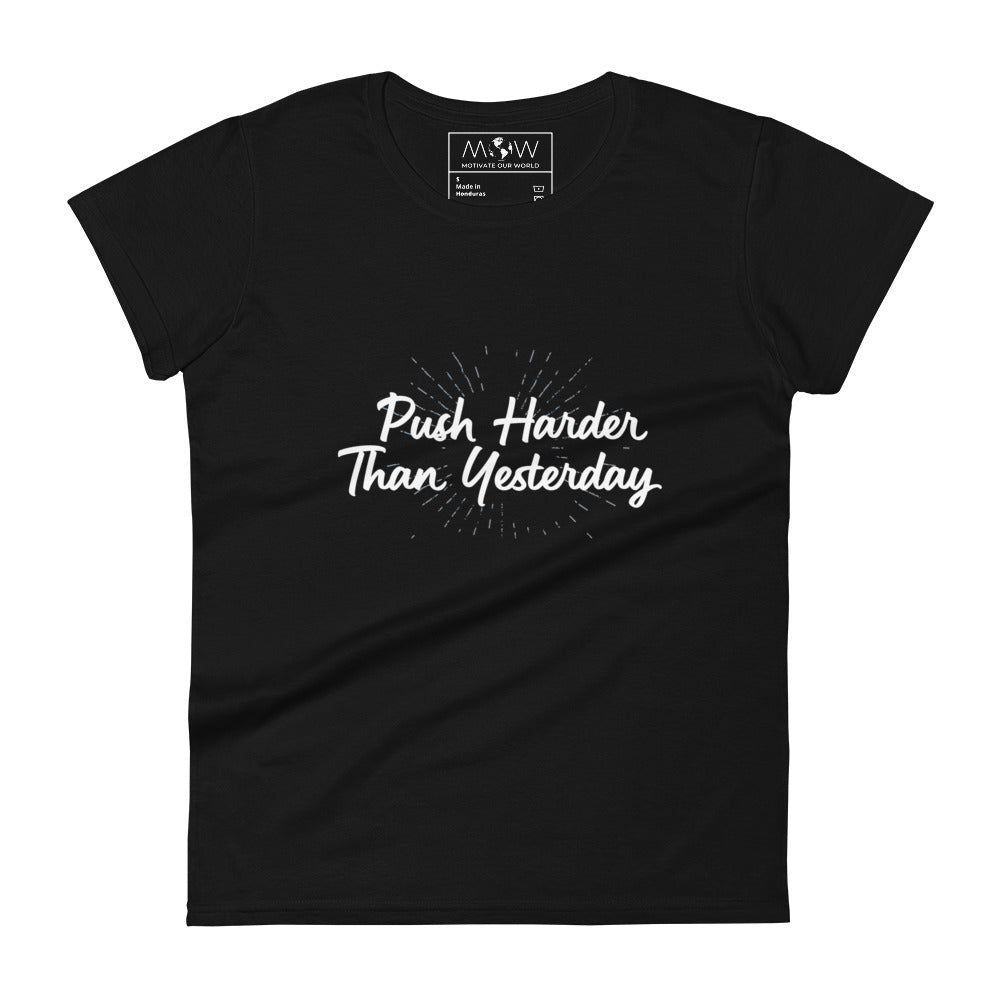 A Goal Without a Plan Is Just a Wish Women’s Motivational Black T-Shirt