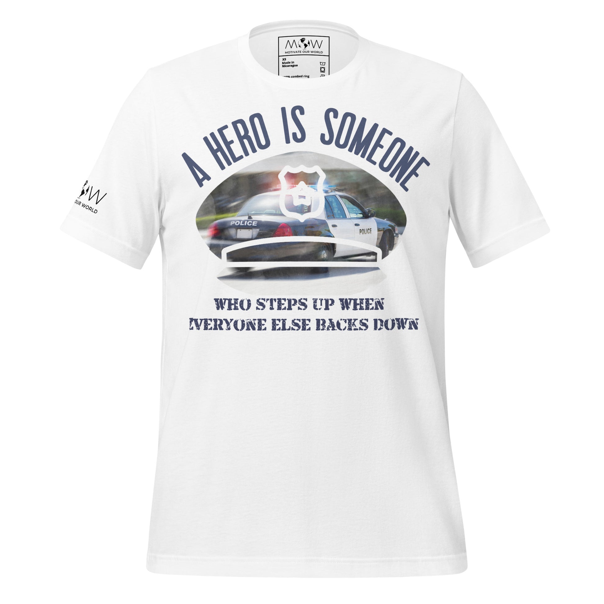 A Hero Is Someone – Patrol Edition White Motivational Men's T-Shirt