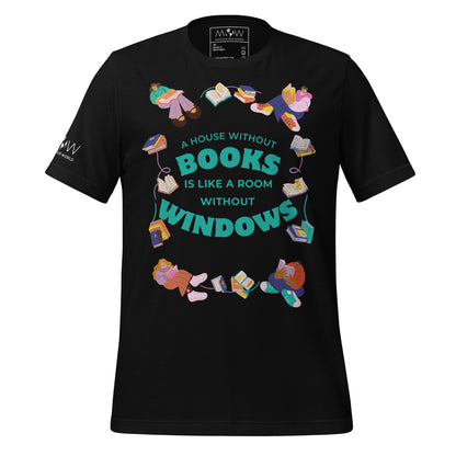 A House Without Books Black Motivational Men's T-Shirt