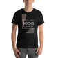 A House Without Books – Bookshelf Silhouette Black Motivational Men's T-Shirt