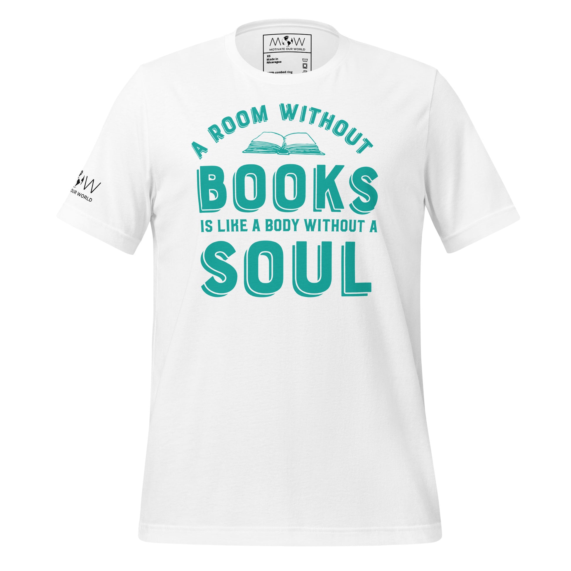 A Room Without Books White Motivational Men's T-Shirt