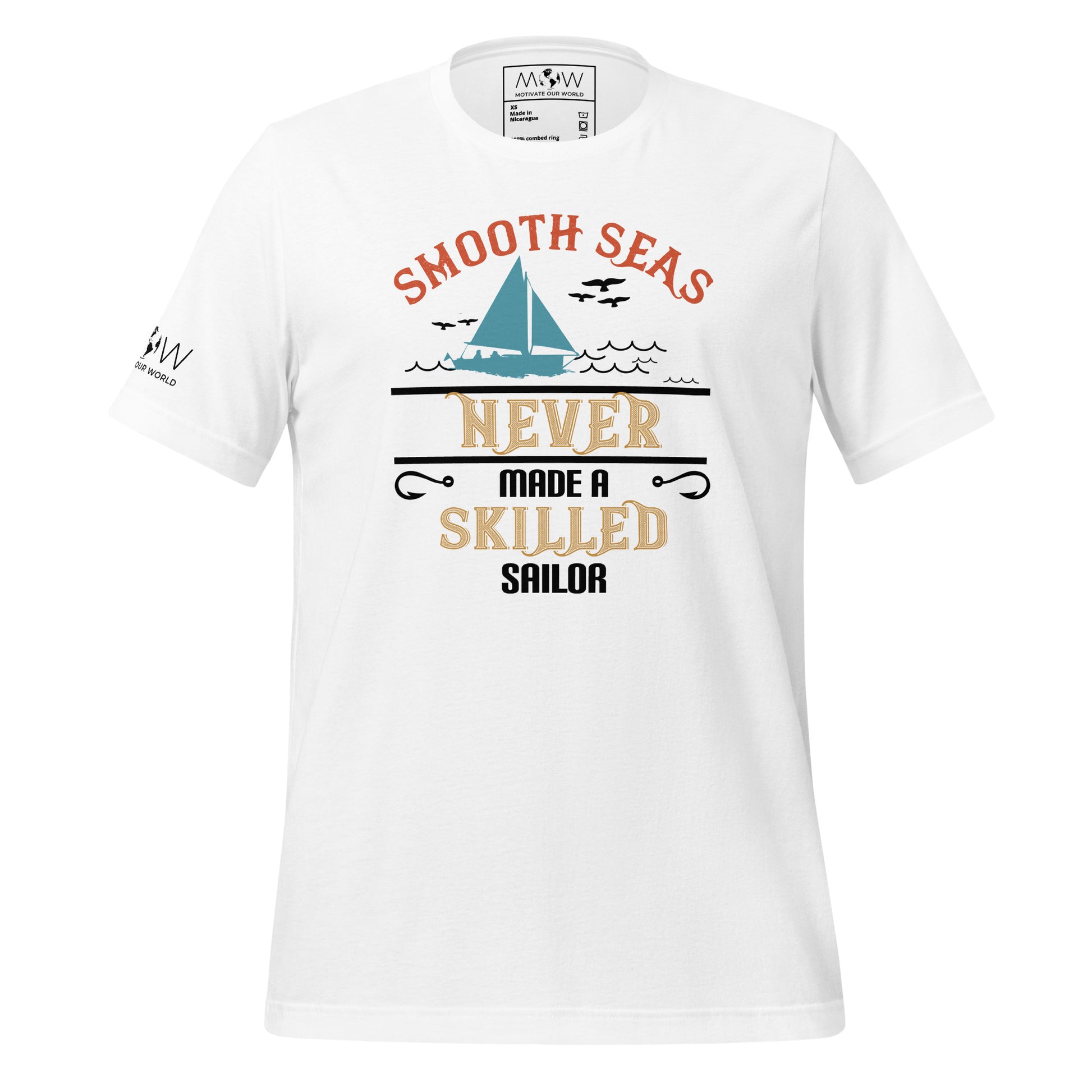 A Skilled Sailor Men's Motivational White T-Shirt