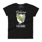 A Walk in Nature Explorer Design Women’s Motivational Black T-Shirt
