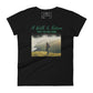 A Walk in Nature Hillside Design Women’s Motivational Black T-Shirt