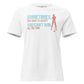 Accept You Can't Win All The Time Golf White Motivational Women’s T-Shirt