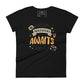 Adventure Awaits Banner Design Women’s Motivational Black T-Shirt