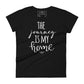 Adventure Awaits Women’s Motivational Black T-Shirt