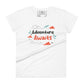 Adventure Awaits Travel-Inspired Women’s Motivational White T-Shirt