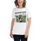 Adventure Awaits (Zipline) White Motivational Women’s T-Shirt Lifestyle