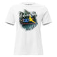 Adventure Explore More Worry Less (Bungee Jump) White Motivational Women’s T-Shirt