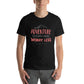 Adventure Explore More Worry Less Men's Motivational Black T-Shirt