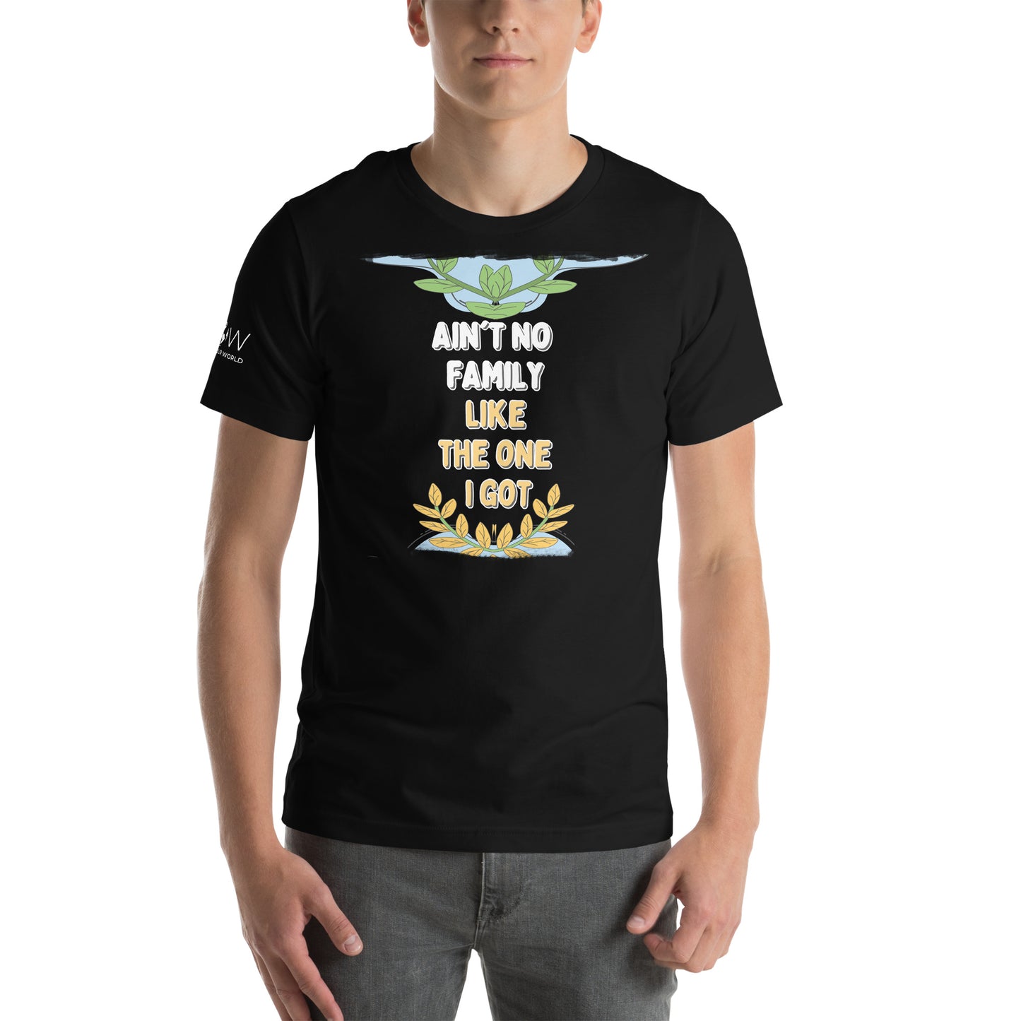 Ain’t No Family Like the One I Got - Laurel Edition Black Motivational Men's T-Shirt