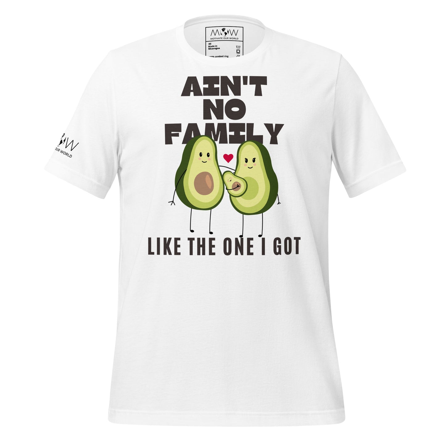 Ain’t No Family Like the One I Got – Avocado Edition White Motivational Men's T-Shirt