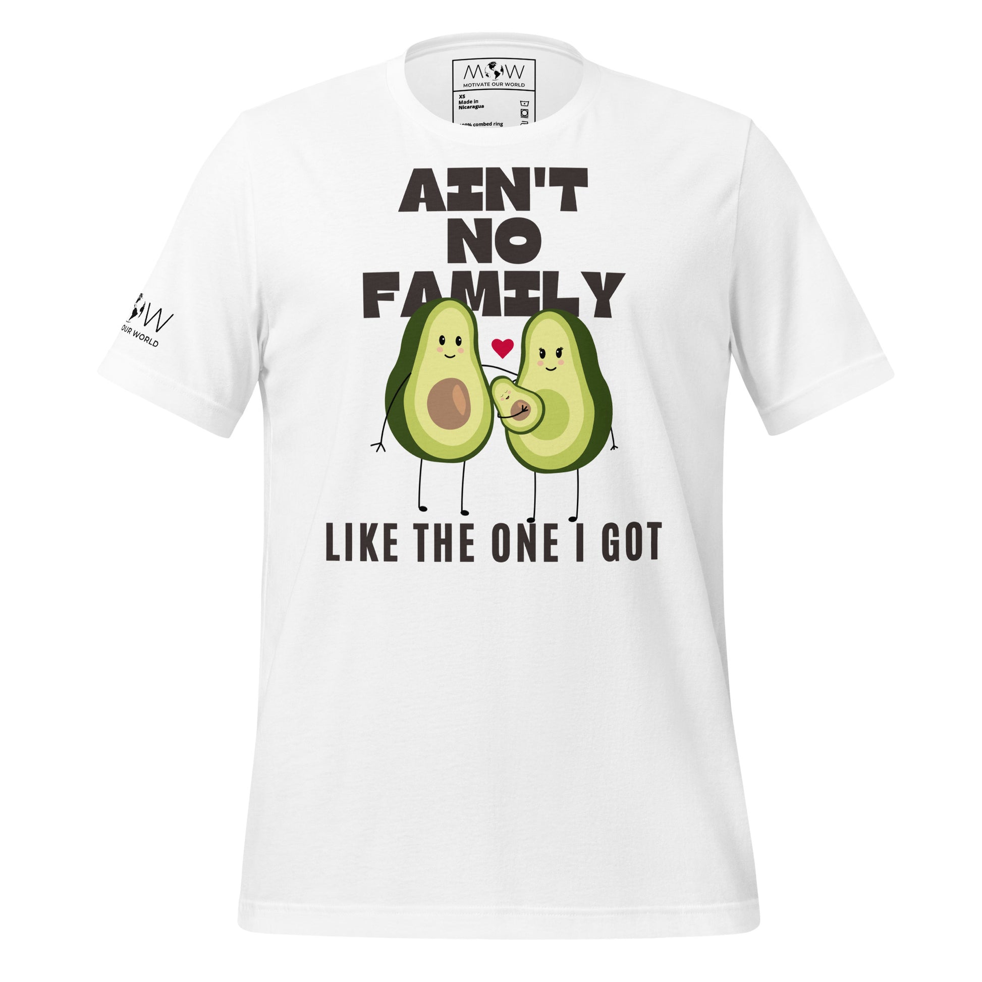 Ain’t No Family Like the One I Got – Avocado Edition White Motivational Men's T-Shirt