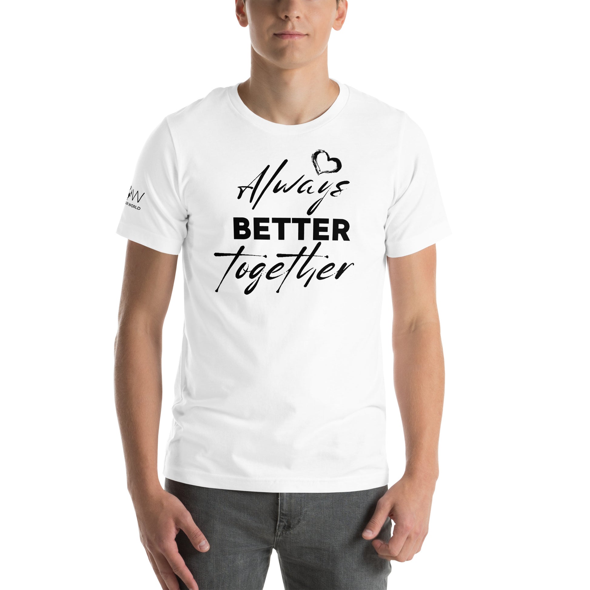 Always Better Together - White Motivational Men's T-Shirt Lifestyle