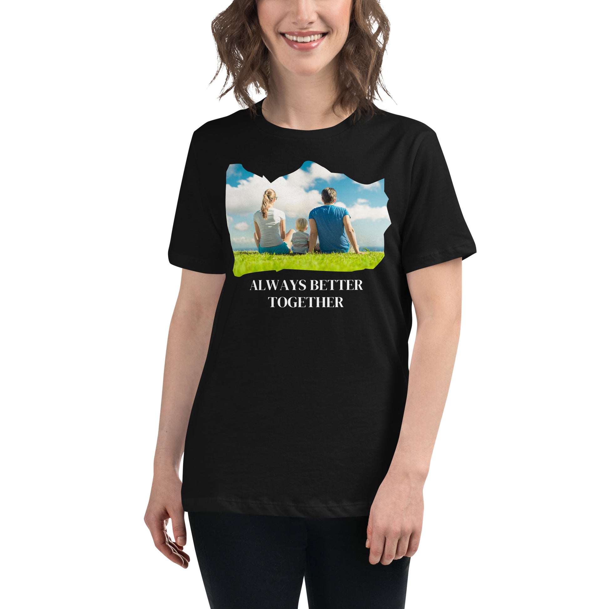 Always Better Together – Scenic Bond Black Motivational Women’s T-Shirt Lifestyle