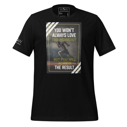 Always Love the Result Men's Motivational Black T-Shirt