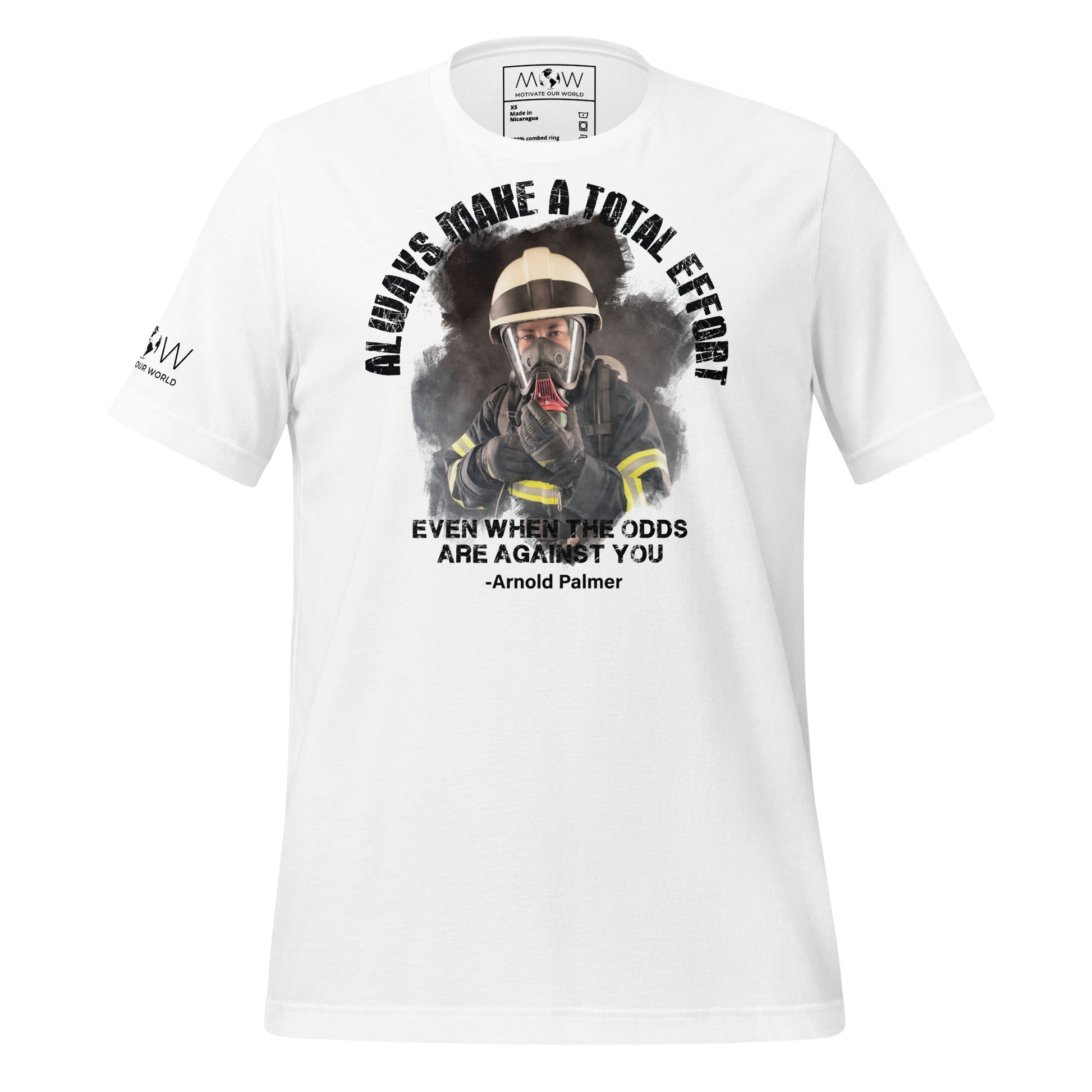 Always Make a Total Effort Even When The Odds Are Against You White Motivational Men's T-Shirt