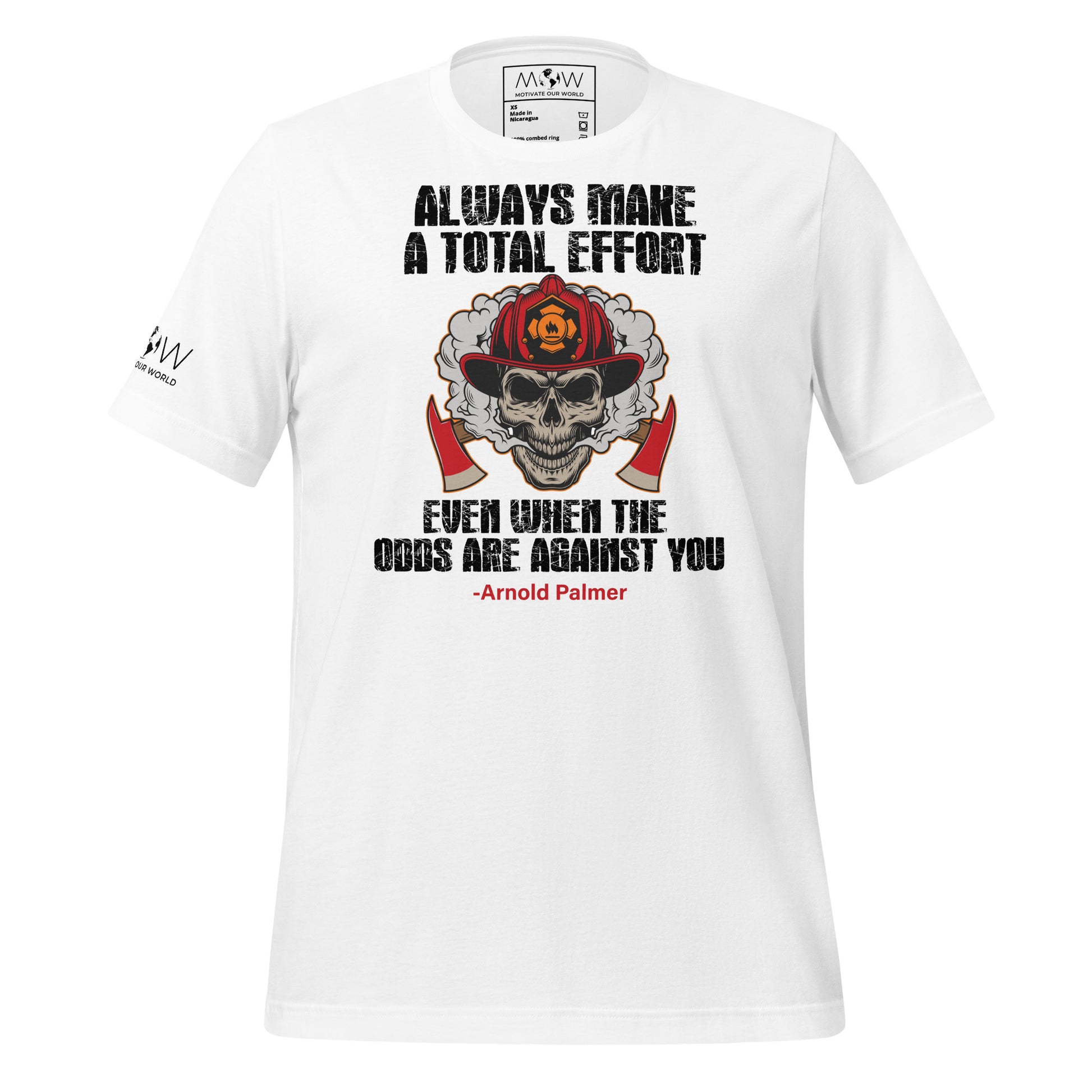 Always Make a Total Effort Even When White Motivational Men's T-Shirt