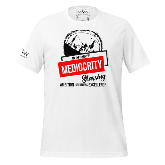 Ambition, Greatness, Excellence Men's Motivational White T-Shirt