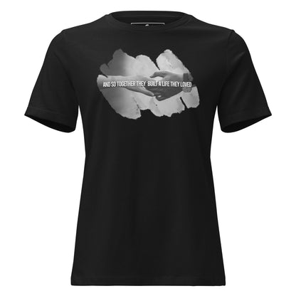 And So Together Black Motivational Women’s T-Shirt