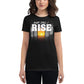And Still I Rise Gradient Women’s Motivational Black T-Shirt