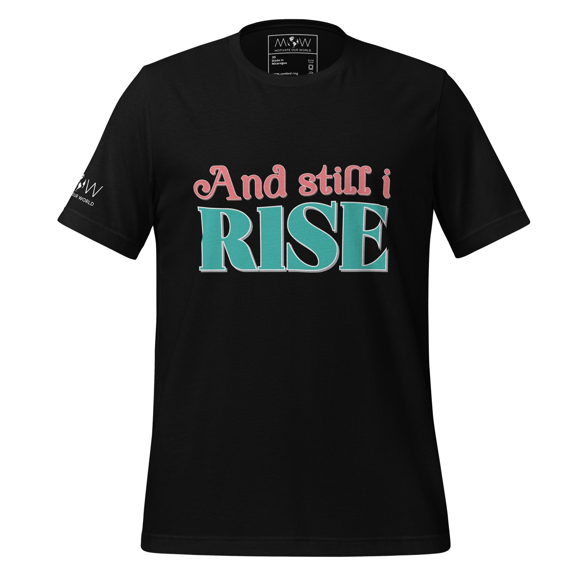 And Still I Rise Men's Motivational Black T-Shirt