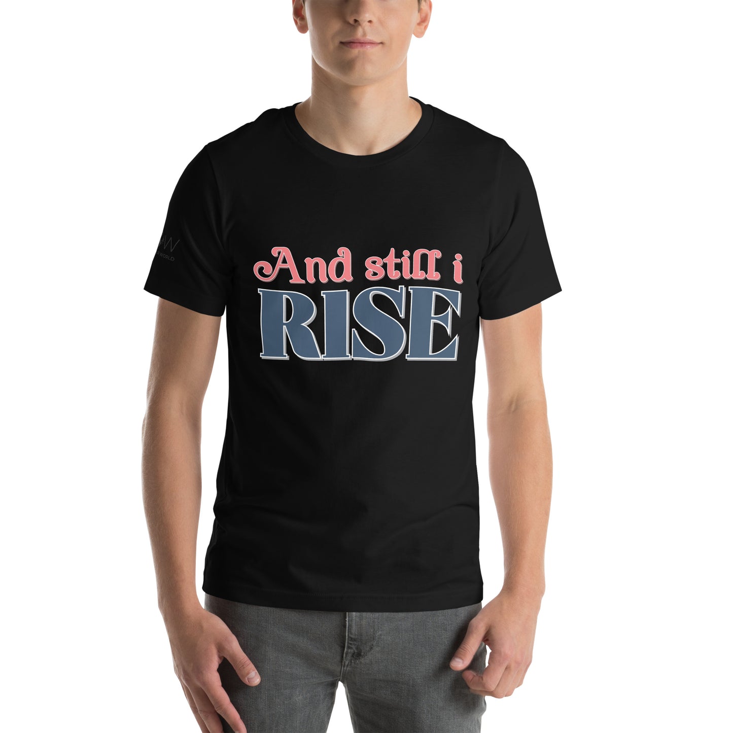 And Still I Rise Men's Motivational Black T-Shirt