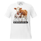 Animals Are Here With Us Cow and Pig White Motivational Men's T-Shirt