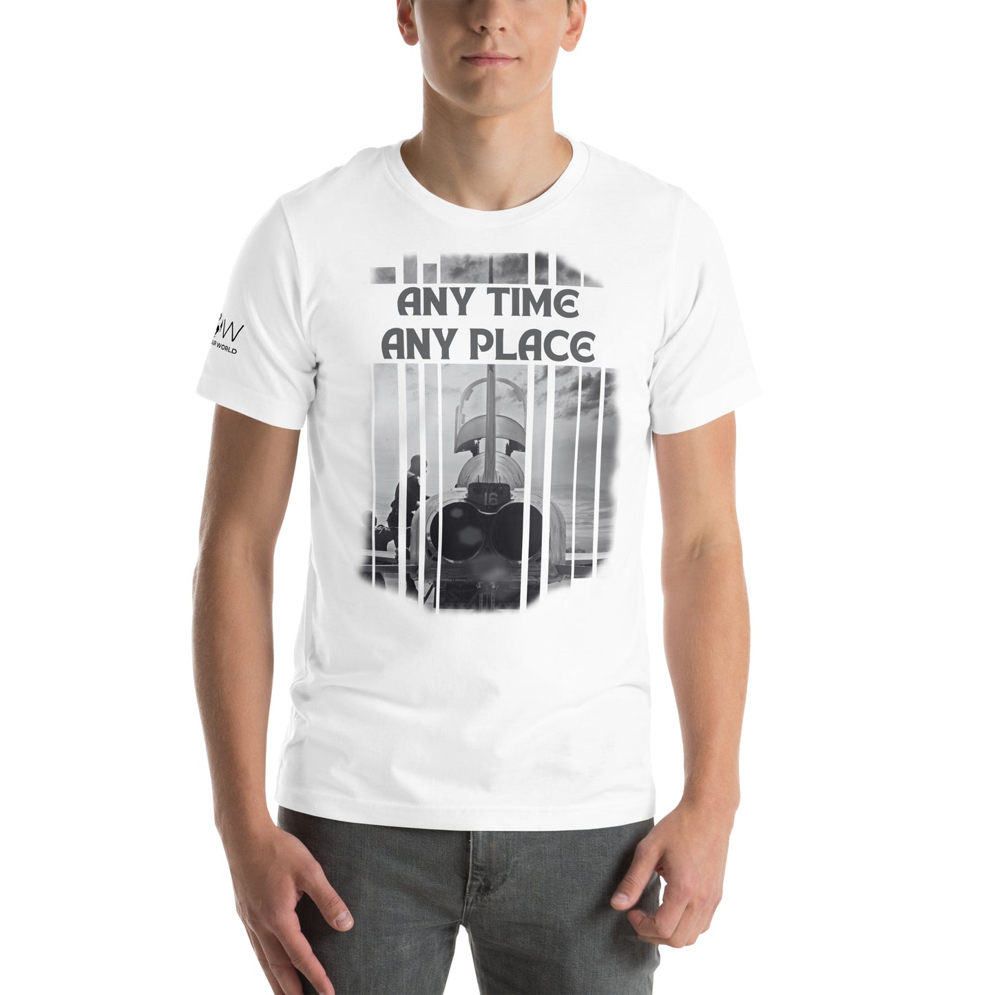 Any Time Men's Motivational White T-Shirt