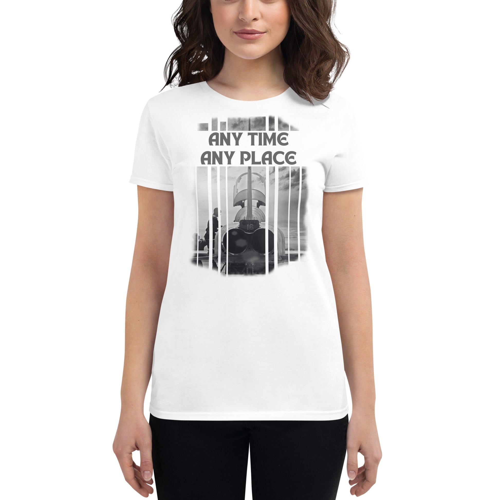 Any Time Women's Motivational White T-Shirt