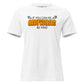 Anything (Bold Graffiti Design) White Motivational Women’s T-Shirt