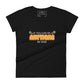 Anything Women’s Motivational Black T-Shirt