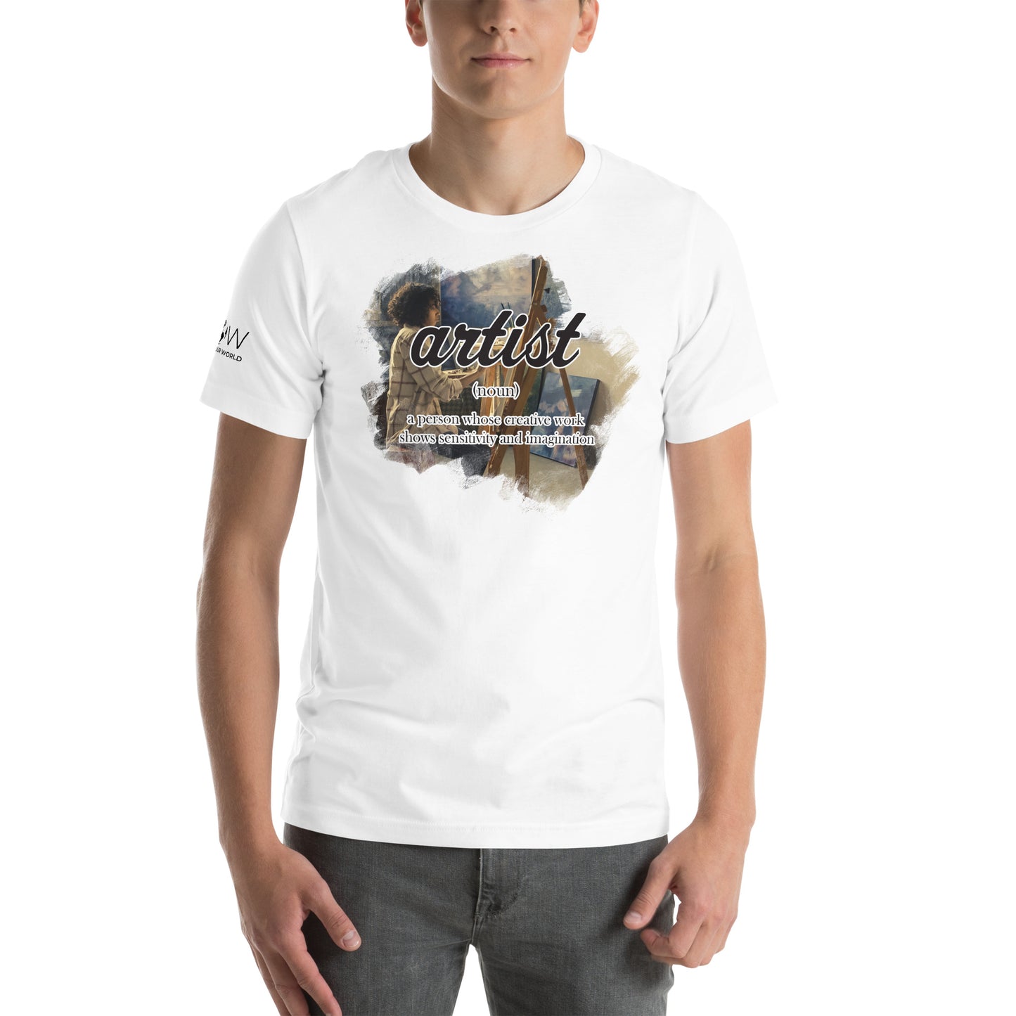 Artist Definition Painter White Motivational Men's T-Shirt