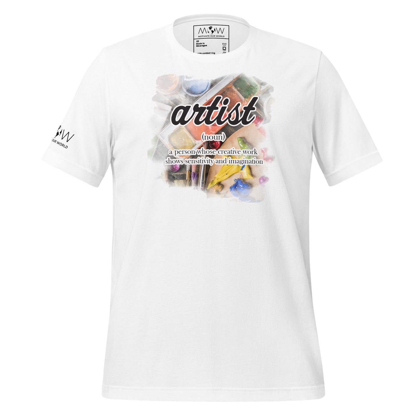 Artist Definition Palette White Motivational Men's T-Shirt