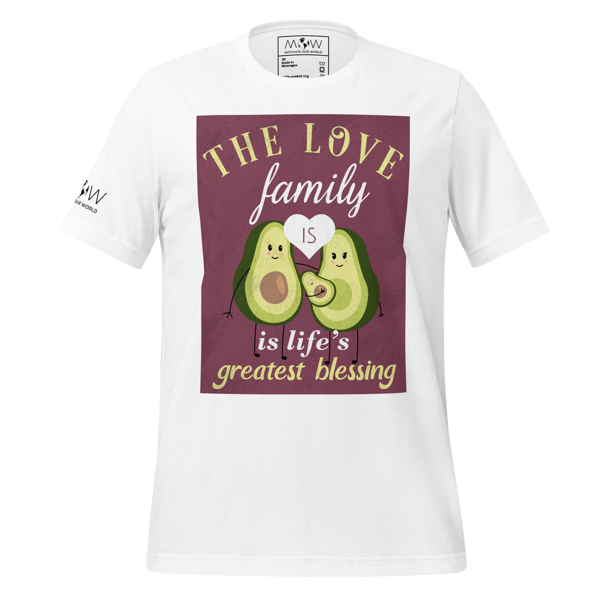 Avocado's Family Life Blessing White Motivational Men's T-Shirt