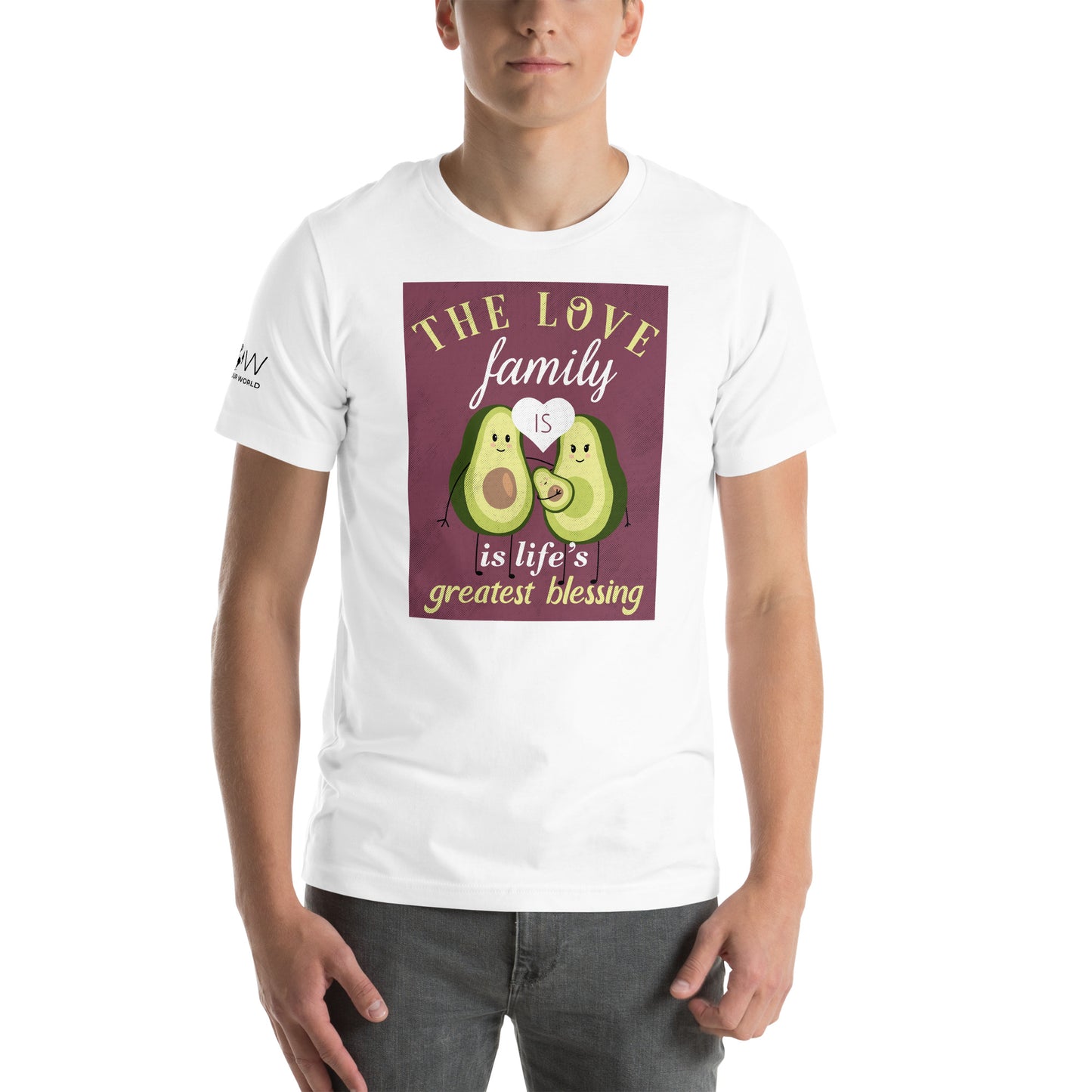 Avocado's Family Life Blessing White Motivational Men's T-Shirt Lifestyle