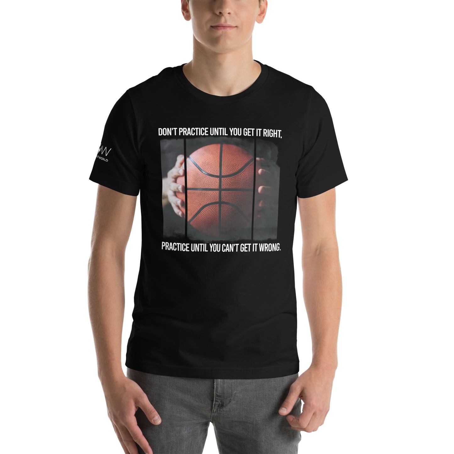 Basketball Focus Men's Motivational Black T-Shirt