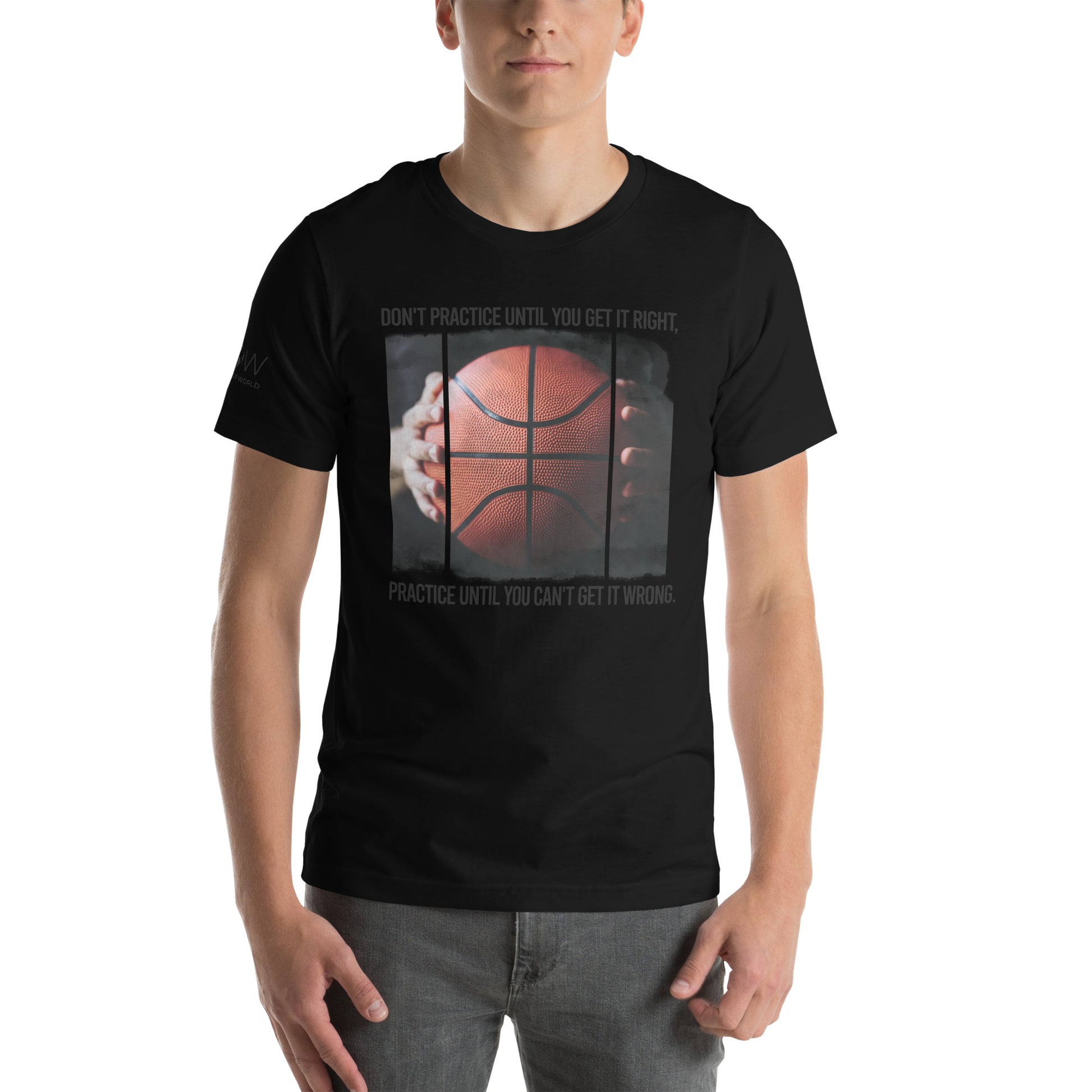 Basketball Focus Men's Motivational Black T-Shirt