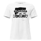 Be Afraid of Mediocrity - Grunge Edition White Motivational Women’s T-Shirt
